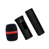 Maxbell 2xHandheld Mic Protection Sleeve with Sponge Foam Cover for Party Stage Studio Black