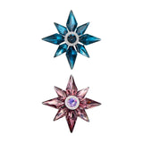 Maxbell 2pcs Brooch Pins Elegant Cute Rhinestone Brooch Pin for Engagement Party