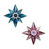 Maxbell 2pcs Brooch Pins Elegant Cute Rhinestone Brooch Pin for Engagement Party