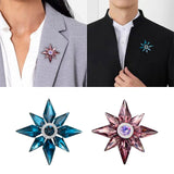 Maxbell 2pcs Brooch Pins Elegant Cute Rhinestone Brooch Pin for Engagement Party