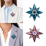 Maxbell 2pcs Brooch Pins Elegant Cute Rhinestone Brooch Pin for Engagement Party