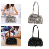 Maxbell 2pcs Women PU Leather Shoulder Bag Ladies Shoulder Purse with zipper