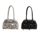 Maxbell 2pcs Women PU Leather Shoulder Bag Ladies Shoulder Purse with zipper