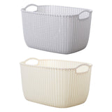 Maxbell 2pcs Storage Basket Hollow Stackable Bin for Clothes