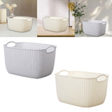 Maxbell 2pcs Storage Basket Hollow Stackable Bin for Clothes