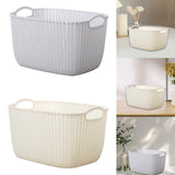 Maxbell 2pcs Storage Basket Hollow Stackable Bin for Clothes
