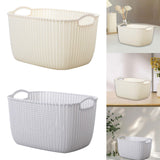 Maxbell 2pcs Storage Basket Hollow Stackable Bin for Clothes
