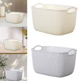 Maxbell 2pcs Storage Basket Hollow Stackable Bin for Clothes