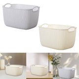 Maxbell 2pcs Storage Basket Hollow Stackable Bin for Clothes
