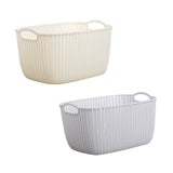 Maxbell 2pcs Storage Basket Hollow Design Bin for Clothes Cosmetics Various Sundries