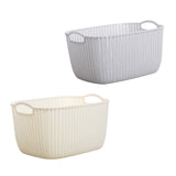 Maxbell 2pcs Storage Basket Hollow Design Bin for Clothes Cosmetics Various Sundries