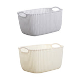 Maxbell 2pcs Storage Basket Hollow Design Bin for Clothes Cosmetics Various Sundries
