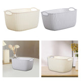 Maxbell 2pcs Storage Basket Hollow Design Bin for Clothes Cosmetics Various Sundries