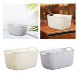 Maxbell 2pcs Storage Basket Hollow Design Bin for Clothes Cosmetics Various Sundries