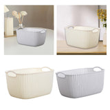 Maxbell 2pcs Storage Basket Hollow Design Bin for Clothes Cosmetics Various Sundries