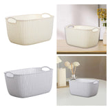 Maxbell 2pcs Storage Basket Hollow Design Bin for Clothes Cosmetics Various Sundries