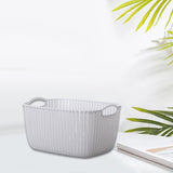 Maxbell 2pcs Storage Basket Hollow Design Bin for Clothes Cosmetics Various Sundries