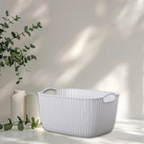 Maxbell 2pcs Storage Basket Hollow Design Bin for Clothes Cosmetics Various Sundries