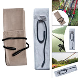Maxbell 2x Fishing Rod Protective Cover Pouch Protector Velvet Fishing Pole Bag