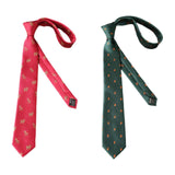Maxbell 2x Mens Necktie Embroidered Neck Tie for Groomsmen Wedding Ties