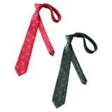 Maxbell 2x Mens Necktie Embroidered Neck Tie for Groomsmen Wedding Ties