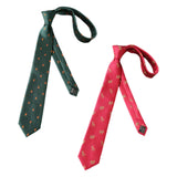 Maxbell 2x Mens Necktie Embroidered Neck Tie for Groomsmen Wedding Ties