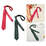 Maxbell 2x Mens Necktie Embroidered Neck Tie for Groomsmen Wedding Ties