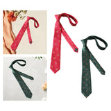 Maxbell 2x Mens Necktie Embroidered Neck Tie for Groomsmen Wedding Ties