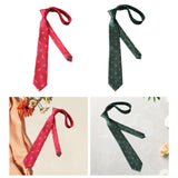 Maxbell 2x Mens Necktie Embroidered Neck Tie for Groomsmen Wedding Ties
