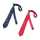 Maxbell 2x Mens Tie Embroidered Trendy Soft Clothes Tie for Wedding Father's Day