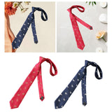 Maxbell 2x Mens Tie Embroidered Trendy Soft Clothes Tie for Wedding Father's Day