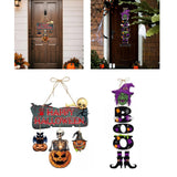 Maxbell 2x Halloween Paper Hanging Ornaments Halloween Decorations for Party Outside