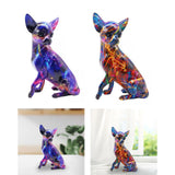 Maxbell Dog Sculpture Creative Resin Craft Desk Decor for Home Entrance Wedding