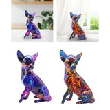 Maxbell Dog Sculpture Creative Resin Craft Desk Decor for Home Entrance Wedding