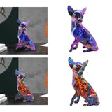 Maxbell Dog Sculpture Creative Resin Craft Desk Decor for Home Entrance Wedding