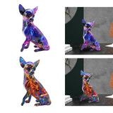 Maxbell Dog Sculpture Creative Resin Craft Desk Decor for Home Entrance Wedding