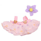 Maxbell 2xMini Doll Clothes Hair Accessory Dress up for Cloth Dolls Pendant Doll Dolls pink