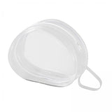 Maxbell 2xClear Figure Display Bag Organizer PVC Doll Display Case for Doll Collectors White