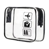 Maxbell 2xClear Makeup Bag Bag for Essentials Traveling Bathroom Black