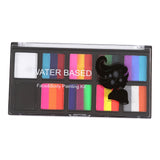 Face Body Paint Palette Professional Safe Water-Based Paints 10 Colors