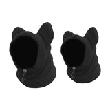 Maxbell 2pcs Dog Winter Hat and Scarf Set Soft Ears Hoodie S and M