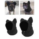 Maxbell 2pcs Dog Winter Hat and Scarf Set Soft Ears Hoodie S and M
