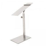 Maxbell 2xShoes Display Stand Anti Slip Durable Men Leather Shoe Shelf for Desktop Shop Sliver