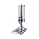 Maxbell 2xClear Beverage Dispenser Ice Cylinder with Faucet for lemon Juice