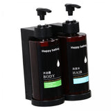 Maxbell 2xShower Soap Dispenser Liquid Hand Soap Dispenser for Toilet Kitchen Supplies B Double Head