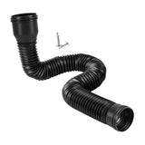 Maxbell 2xRain Gutter Downspout Extension 18.5-59inch Diverter for Rainwater Drainage