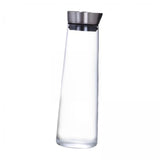 Maxbell 2xGlass Water Bottle Hot Cold Water Pitcher for Hot Cold Water Juice Fruit Tea 1L