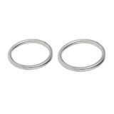 Maxbell 2 Piece Seamless Stainless Steel O Round Rings Circle Craft Webbing Boat