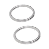 Maxbell 2 Piece Seamless Stainless Steel O Round Rings Circle Craft Webbing Boat
