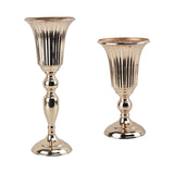 Maxbell 2 Piece Iron Flower Vase Stem Bunch Gold Bouquet Floral Arrangement Decor
